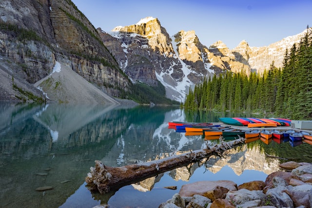 Kayak on Moraine Lake - Things To Do In The Canadian Rockies
